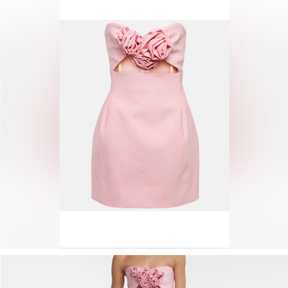 Magda Butrym pink floral mini dress size 40. New with tags never worn